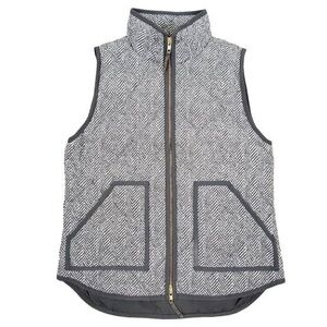 J. Crew Gray Quilted Vest